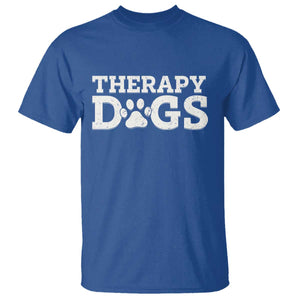 Therapy Dog T Shirt Classic Retro Varsity Vintage Pet Partners TS10 Royal Blue Print Your Wear