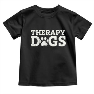 Therapy Dog Toddler T Shirt Classic Retro Varsity Vintage Pet Partners TS10 Black Print Your Wear