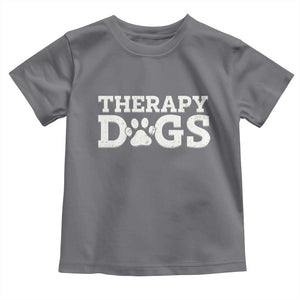 Therapy Dog Toddler T Shirt Classic Retro Varsity Vintage Pet Partners TS10 Charcoal Print Your Wear