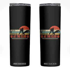 Funny IGP Bite Work Skinny Tumbler Schutzhund Dog Training TS10 Black Print Your Wear