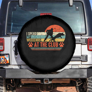 Funny IGP Bite Work Spare Tire Cover Schutzhund Dog Training TS10 No hole Black Print Your Wear