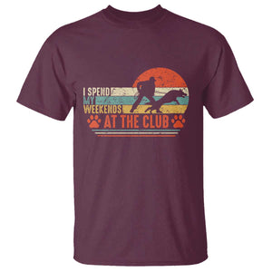 Funny IGP Bite Work T Shirt Schutzhund Dog Training TS10 Maroon Print Your Wear