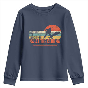 Funny IGP Bite Work Youth Sweatshirt Schutzhund Dog Training TS10 Navy Print Your Wear