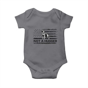 Belgian Malinois American Flag Baby Onesie K9 Dog Lovers German Shepherd TS10 Charcoal Print Your Wear