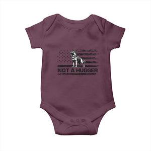 Belgian Malinois American Flag Baby Onesie K9 Dog Lovers German Shepherd TS10 Maroon Print Your Wear