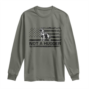Belgian Malinois American Flag Long Sleeve Shirt K9 Dog Lovers German Shepherd TS10 Military Green Print Your Wear