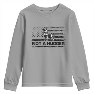 Belgian Malinois American Flag Youth Sweatshirt K9 Dog Lovers German Shepherd TS10 Sport Gray Print Your Wear