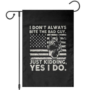 Funny K9 Garden Flag Belgian Malinois American Flag Police Officer TS10 Black Print Your Wear