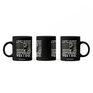 Funny K9 Coffee Mug Belgian Malinois American Flag Police Officer TS10 Print Your Wear