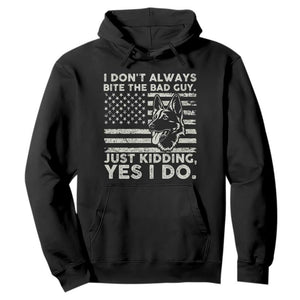 Funny K9 Hoodie Belgian Malinois American Flag Police Officer TS10 Black Print Your Wear