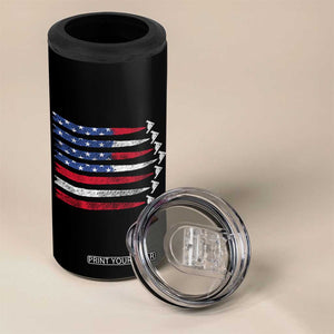 B2 Spirit 4 in 1 Can Cooler Tumbler B-2 Stealth Bomber Aircraft American Flag Patriotic TS10 Print Your Wear