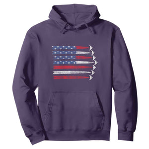 B2 Spirit Hoodie B-2 Stealth Bomber Aircraft American Flag Patriotic TS10 Purple Print Your Wear