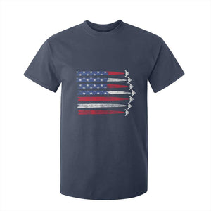 B2 Spirit T Shirt For Kid B-2 Stealth Bomber Aircraft American Flag Patriotic TS10 Navy Print Your Wear