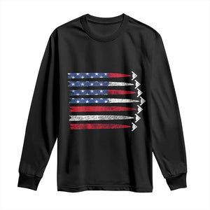 B2 Spirit Long Sleeve Shirt B-2 Stealth Bomber Aircraft American Flag Patriotic TS10 Black Print Your Wear