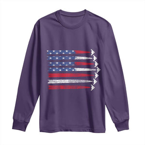 B2 Spirit Long Sleeve Shirt B-2 Stealth Bomber Aircraft American Flag Patriotic TS10 Purple Print Your Wear