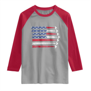 B2 Spirit Raglan Shirt B-2 Stealth Bomber Aircraft American Flag Patriotic TS10 Sport Gray Red Print Your Wear