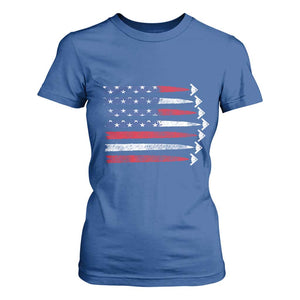 B2 Spirit T Shirt For Women B-2 Stealth Bomber Aircraft American Flag Patriotic TS10 Royal Blue Print Your Wear