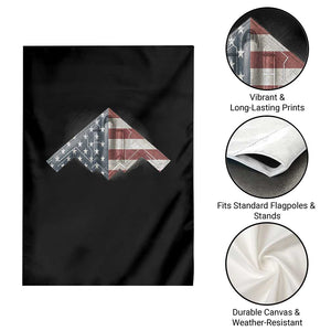 B2 Spirit Garden Flag B-2 Bomber Stealth Aircraft Schematic American Flag TS10 Print Your Wear