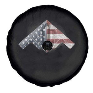 B2 Spirit Spare Tire Cover B-2 Bomber Stealth Aircraft Schematic American Flag TS10 Print Your Wear