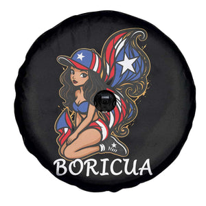 Puerto Rico Pin Up Girl Spare Tire Cover Taino Boricua Puerto Rican Flag TS10 Print Your Wear