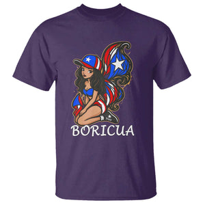 Puerto Rico Pin Up Girl T Shirt Taino Boricua Puerto Rican Flag TS10 Purple Print Your Wear
