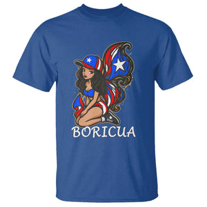 Puerto Rico Pin Up Girl T Shirt Taino Boricua Puerto Rican Flag TS10 Royal Blue Print Your Wear