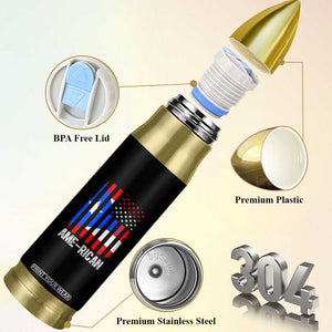 Puerto Rican American Flag Bullet Tumbler AME-RICAN Boricua Pride TS10 Print Your Wear