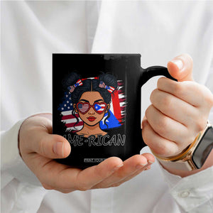 Puerto Rican American Girl Coffee Mug AME-RICAN Boricua Pride TS10 Print Your Wear