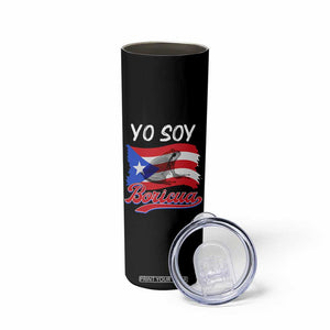 Puerto Rico Boricua Skinny Tumbler Vintage Coqui Puerto Rican Flag Pride Yo Soy Boricua TS10 Print Your Wear