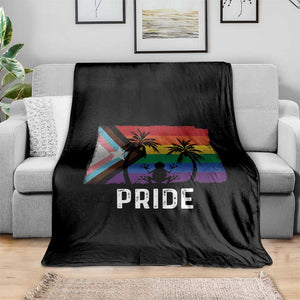 Puerto Rican LGBTQ Throw Blanket Boricua Rainbow Flag Pride TS10 Print Your Wear