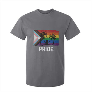 Puerto Rican LGBTQ T Shirt For Kid Boricua Rainbow Flag Pride TS10 Charcoal Print Your Wear