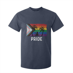 Puerto Rican LGBTQ T Shirt For Kid Boricua Rainbow Flag Pride TS10 Navy Print Your Wear