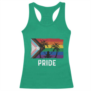 Puerto Rican LGBTQ Racerback Tank Top Boricua Rainbow Flag Pride TS10 Irish Green Print Your Wear