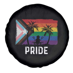 Puerto Rican LGBTQ Spare Tire Cover Boricua Rainbow Flag Pride TS10 Print Your Wear