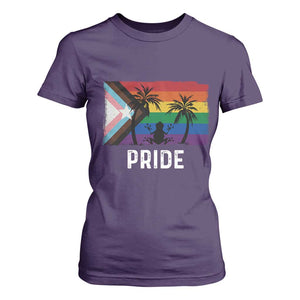 Puerto Rican LGBTQ T Shirt For Women Boricua Rainbow Flag Pride TS10 Purple Print Your Wear