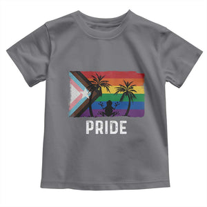 Puerto Rican LGBTQ Toddler T Shirt Boricua Rainbow Flag Pride TS10 Charcoal Print Your Wear