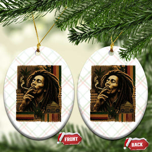 Vintage Marley Guitarist Ceramic Ornament Rastaman Rastafari Music Vibes Only Rasta Jamaica Reggae TS10 Print Your Wear