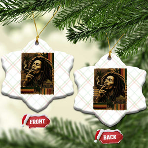 Vintage Marley Guitarist Ceramic Ornament Rastaman Rastafari Music Vibes Only Rasta Jamaica Reggae TS10 Print Your Wear