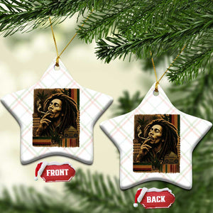 Vintage Marley Guitarist Ceramic Ornament Rastaman Rastafari Music Vibes Only Rasta Jamaica Reggae TS10 Print Your Wear