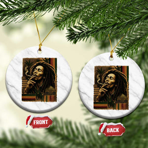 Vintage Marley Guitarist Ceramic Ornament Rastaman Rastafari Music Vibes Only Rasta Jamaica Reggae TS10 1pc White Marble Print Your Wear