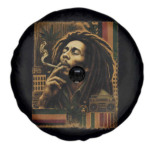 Vintage Marley Guitarist Spare Tire Cover Rastaman Rastafari Music Vibes Only Rasta Jamaica Reggae TS10 Print Your Wear