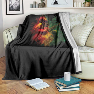 Marley Guitarist Throw Blanket Smoke Cannabis Leaf 420 Rastafari Rasta Reggae Music TS10 Print Your Wear