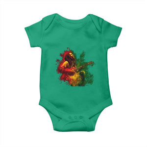 Marley Guitarist Baby Onesie Smoke Cannabis Leaf 420 Rastafari Rasta Reggae Music TS10 Irish Green Print Your Wear