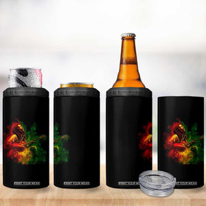Marley Guitarist 4 in 1 Can Cooler Tumbler Smoke Cannabis Leaf 420 Rastafari Rasta Reggae Music TS10 Print Your Wear