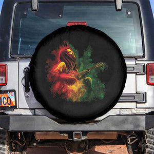 Marley Guitarist Spare Tire Cover Smoke Cannabis Leaf 420 Rastafari Rasta Reggae Music TS10 No hole Black Print Your Wear