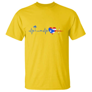 Puerto Rico Flag T Shirt Heartbeat EKG Pulse Boricua Pride Summer Beach TS10 Daisy Print Your Wear