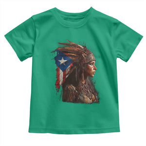 Puerto Rico Taino Warrior Woman Toddler T Shirt Boricua Pride TS10 Irish Green Print Your Wear