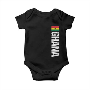 Distressed Ghana Flag Baby Onesie Vintage Ghanese Flag Africa Ghanaian Heritage