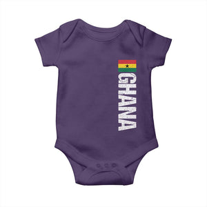 Distressed Ghana Flag Baby Onesie Vintage Ghanese Flag Africa Ghanaian Heritage