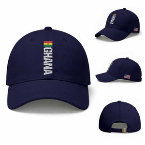 Distressed Ghana Flag Baseball Cap Vintage Ghanese Flag Africa Ghanaian Heritage
